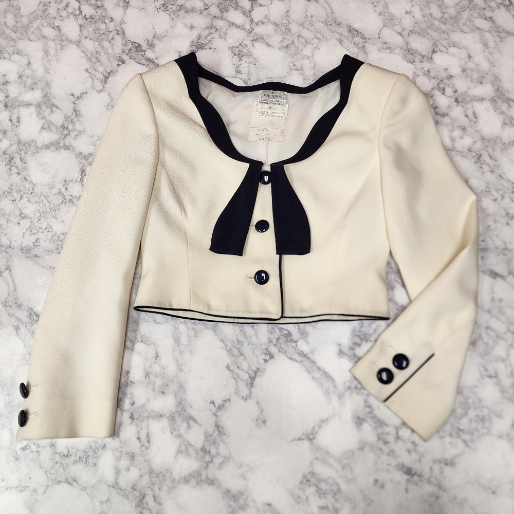Valentino Bowknot Crop Jacket